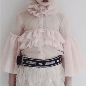 Caroline Bosman pink beautiful blouse